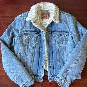 Vintage Levi’s Sherpa Button up Jean Jacket